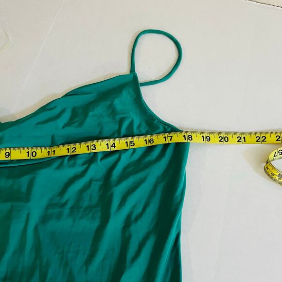 Sincerely Jules Cowl Neck Spaghetti Strap Dress Size XL NWT Green - Picture 5 of 7